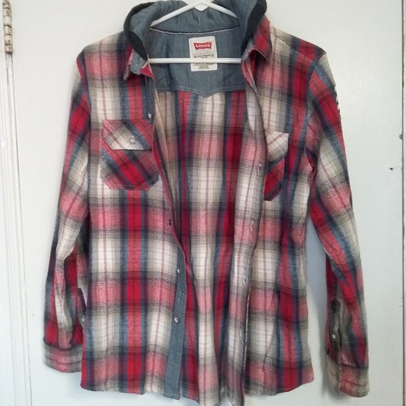 Levi's Flannel Hoodie - Picture 6 of 7